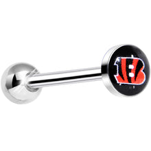 Load image into Gallery viewer, Officially Licensed NFL Cincinnati Bengals Barbell Tongue Ring
