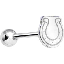 Load image into Gallery viewer, Officially Licensed NFL Cut Out Indianapolis Colts Barbell Tongue Ring
