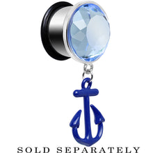 Load image into Gallery viewer, 5/8 Blue Dangling Anchor Steel Plug
