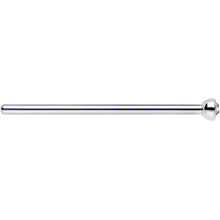 Load image into Gallery viewer, 18G 3/4 Clear CZ Steel Straight Fishtail Nose Ring 2mm

