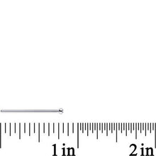 Load image into Gallery viewer, 18G 3/4 Clear CZ Steel Straight Fishtail Nose Ring 2mm
