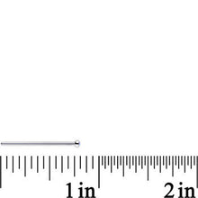 Load image into Gallery viewer, 18G 3/4 Aurora CZ Steel Straight Fishtail Nose Ring 2mm
