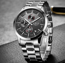 Load image into Gallery viewer, Men's Waterproof  Watch With Chronometers And Date Display Unique Design Perfect Gift
