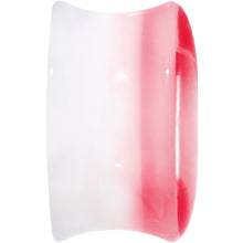 Load image into Gallery viewer, 5/8 White Red Acrylic Adoring Heart Saddle Plug

