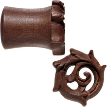 Load image into Gallery viewer, 7/16 Organic Wood Rebirth Hand Carved Plug Set
