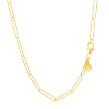 Load image into Gallery viewer, 14k Yellow Gold Wire Paperclip Chain (2.7mm)
