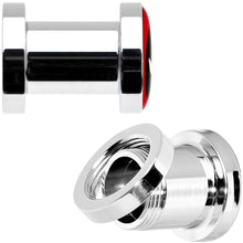 Load image into Gallery viewer, 2G Stainless Steel Licensed Deadpool Logo Screw Fit Plug Set
