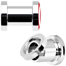 Load image into Gallery viewer, 2G Steel Licensed Captain America Logo Screw Fit Plug Set
