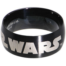 Load image into Gallery viewer, Licensed Black IP Star Wars Logo Ring
