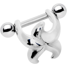 Load image into Gallery viewer, 925 Sterling Silver Hug from a Starfish Helix Cartilage Earring
