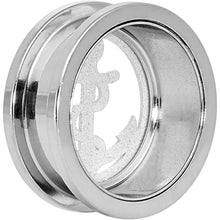 Load image into Gallery viewer, 7/8 Stainless Steel Clear Gem Anchor Tunnel Plug
