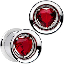 Load image into Gallery viewer, 13mm Red Heart Steel Double Flare Internally Threaded Plug Set

