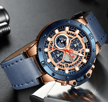 Load image into Gallery viewer, Men's Casual Waterproof Watch With Chronometers And Fluorescent Hands Excellent Design Perfect Gift
