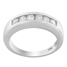 Load image into Gallery viewer, 14K White Gold 3/4ct. TDW Diamond Channel Band Ring (H-I, I1-I2)

