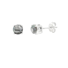 Load image into Gallery viewer, 1.50ct Black Diamond Stud Earrings Sterling Silver
