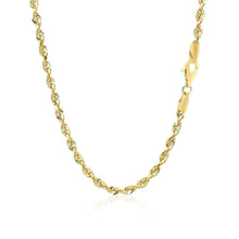 Load image into Gallery viewer, 3.0mm 10k Yellow Gold Solid Diamond Cut Rope Chain
