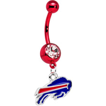 Load image into Gallery viewer, Officially Licensed NFL Buffalo Bills Dangle Belly Ring
