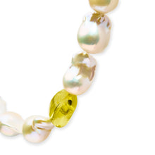 Load image into Gallery viewer, 14K Yellow Gold Citrine, Amethyst, and Baroque Pearl Strand Necklace - 18" Inches
