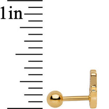 Load image into Gallery viewer, Gold Plated Stainless Steel All-Seeing Hamsa Tragus Cartilage Earring
