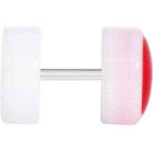 Load image into Gallery viewer, Stainless Steel Pink and Red Heart Cheater Plug
