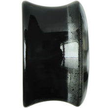 Load image into Gallery viewer, 5/8 Black Acrylic White Mustache Saddle Plug
