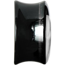 Load image into Gallery viewer, 18mm Black Acrylic White Heart Saddle Plug
