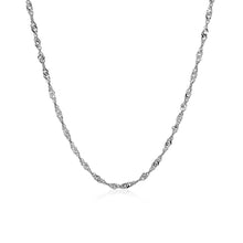 Load image into Gallery viewer, 14k White Gold Singapore Chain 1.7mm
