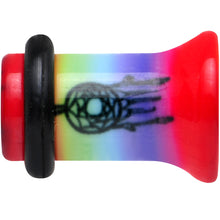 Load image into Gallery viewer, 2G Rainbow Acrylic Groovy Dreamcatcher Single Flare Plug
