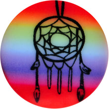 Load image into Gallery viewer, 1/2 Rainbow Acrylic Groovy Dreamcatcher Single Flare Plug
