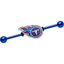 Load image into Gallery viewer, Officially Licensed Tennessee Titans Logo Industrial Barbell 38mm
