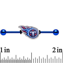 Load image into Gallery viewer, Officially Licensed Tennessee Titans Logo Industrial Barbell 38mm
