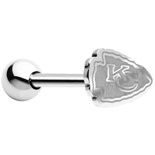 Load image into Gallery viewer, Officially Licensed Kansas City Chiefs Barbell Tongue Ring
