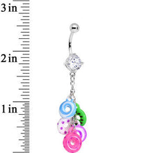 Load image into Gallery viewer, Dangling Donuts Dangle Belly Ring
