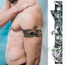 Load image into Gallery viewer, 57 Sheets Temporary Tattoo Stickers Set Waterproof Temporary Tattoo Waist Arm Modern Stylish Big Black Tattoos For Womens Mens
