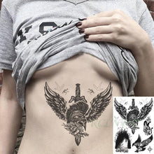 Load image into Gallery viewer, 57 Sheets Temporary Tattoo Stickers Set Waterproof Temporary Tattoo Waist Arm Modern Stylish Big Black Tattoos For Womens Mens
