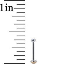 Load image into Gallery viewer, 20G 1/4 Handmade Labret Created with Crystals 2mm
