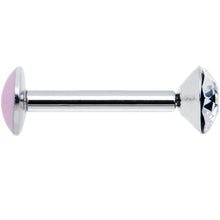 Load image into Gallery viewer, 16G 5/16 Handmade Labret Created with Crystals 4mm
