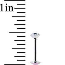 Load image into Gallery viewer, 16G 5/16 Handmade Labret Created with Crystals 4mm
