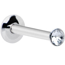 Load image into Gallery viewer, 16G 3/8 Handmade Labret Created with Crystals 2.5mm
