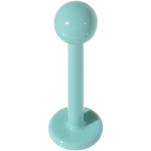 Load image into Gallery viewer, 16G 3/8 Mint Green Ceramic Coated Labret Monroe
