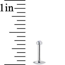 Load image into Gallery viewer, 1/4 Steel 2.5mm Synthetic White Opal Internal Thread Tragus Earring
