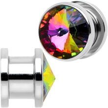 Load image into Gallery viewer, 00G Stainless Steel Vitrail Medium Screw Fit Plug Set
