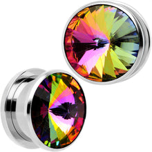 Load image into Gallery viewer, 5/8 Stainless Steel Vitrail Medium Screw Fit Plug Set
