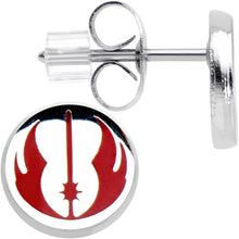 Load image into Gallery viewer, Officially Licensed Steel Star Wars Jedi Order Stud Earrings

