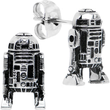 Load image into Gallery viewer, Officially Licensed Steel Star Wars R2D2 Stud Earrings
