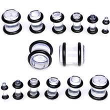 Load image into Gallery viewer, Clear Acrylic Taper Plug Kit - 32 Piece 14 to 00G Ear Stretchers
