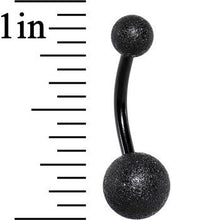 Load image into Gallery viewer, Black Anodized Sandblasted Belly Ring
