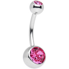 Load image into Gallery viewer, 10 Piece Multicolor Belly Ring Pack Set Created with Crystals

