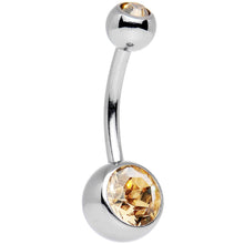 Load image into Gallery viewer, 10 Piece Multicolor Belly Ring Pack Set Created with Crystals
