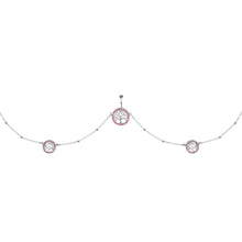 Load image into Gallery viewer, 38 Pink Accent Tree of Life Charm Dangle Belly Chain
